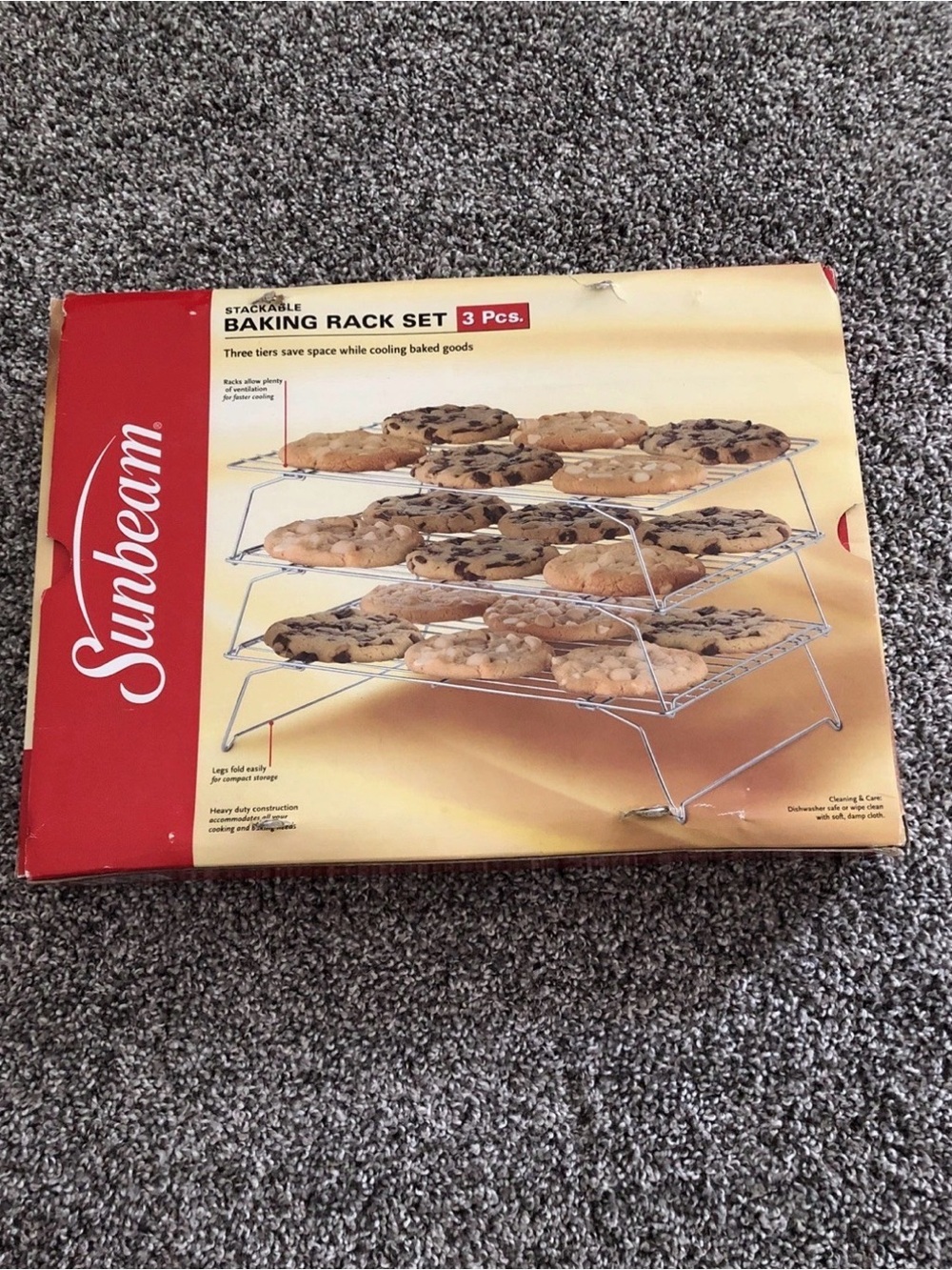 Sunbeam 3 Pc Stackable Baking Rack Set